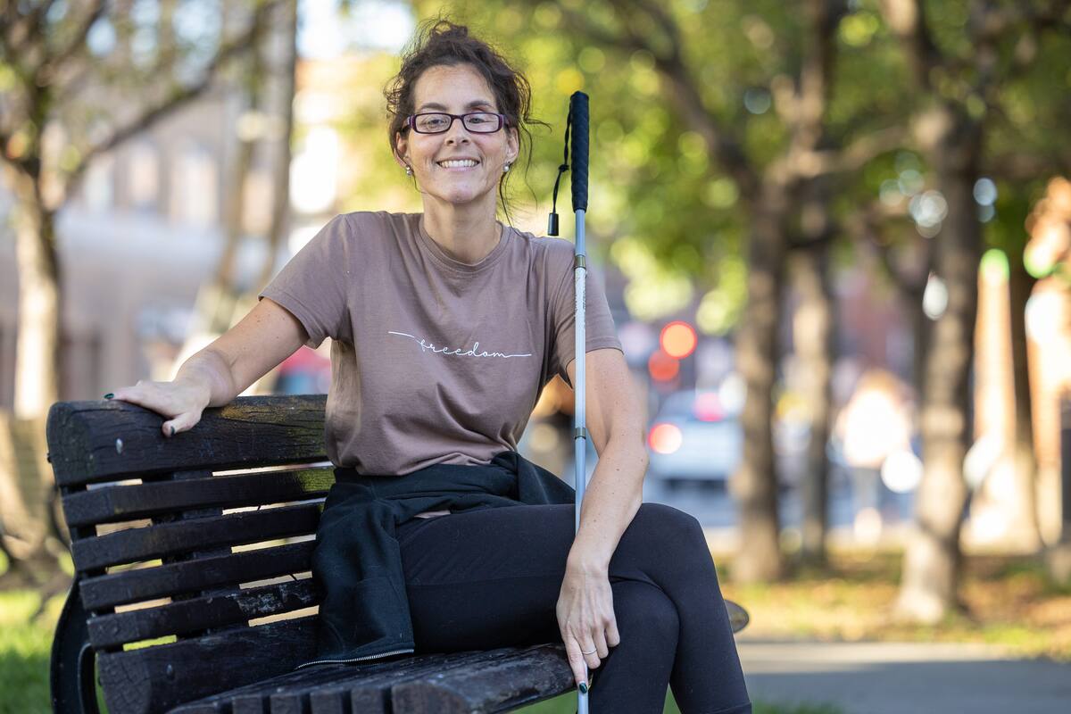 Marathon Beneva de Montr&eacute;al: elle va courir le 10 km malgr&eacute; un handicap visuel important