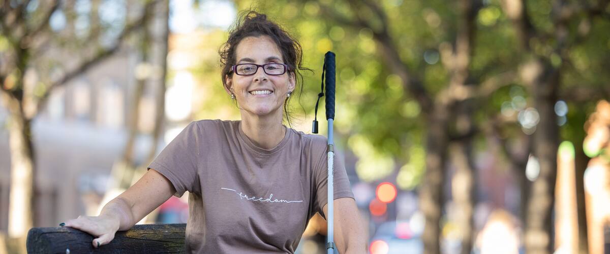 Marathon Beneva de Montréal: elle va courir le 10 km malgré un handicap visuel important