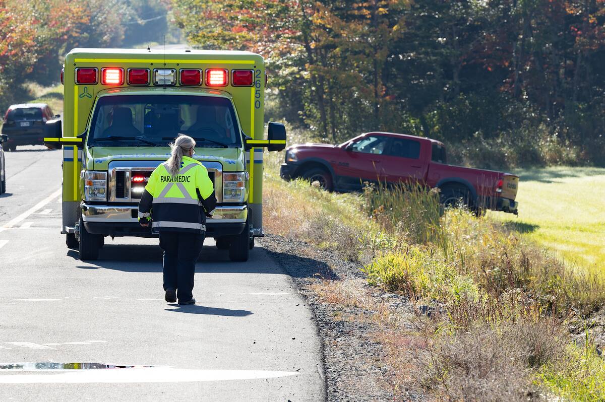 [PHOTOS] Grave accident dans Bellechasse un automobiliste à