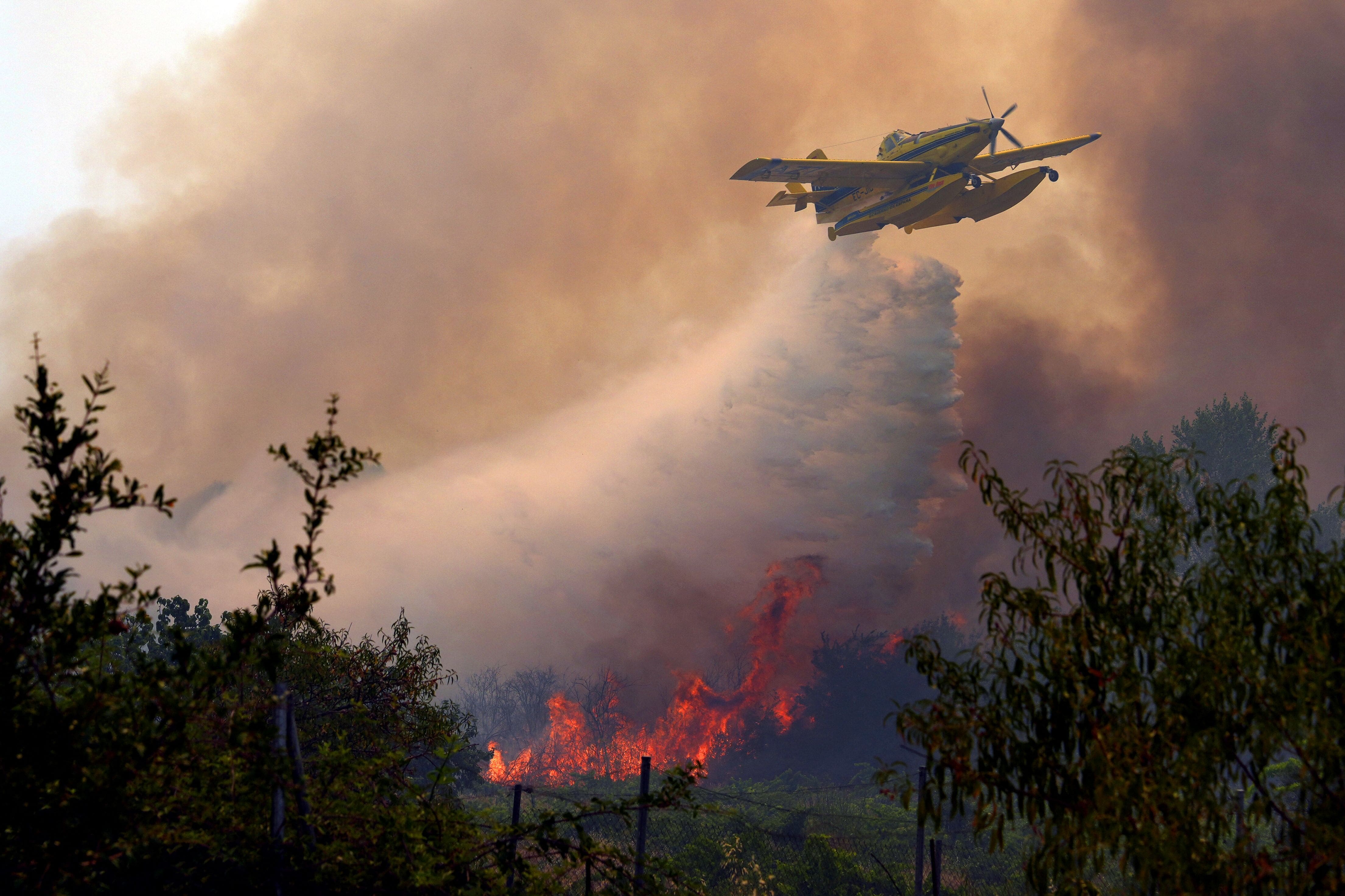 More than 325,000 refugees from fire in France and Spain, fire 15 km from the Bordeaux metropolis