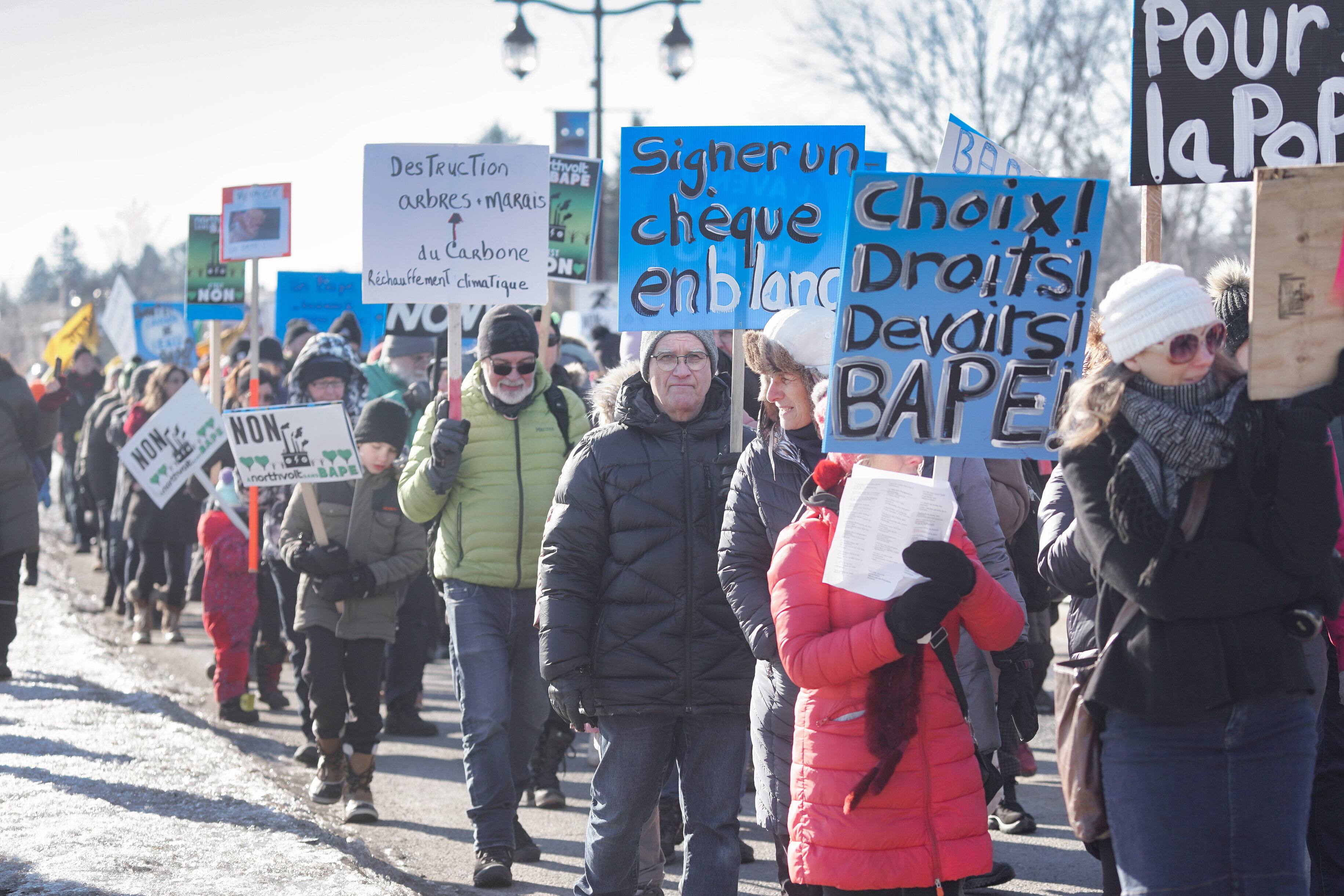 GEN-Manifestación contra la construcción de la fábrica Northvolt en McMasterveille.