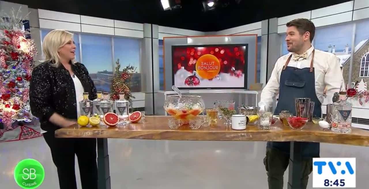 2 cocktails et 1 punch festifs pour Noël