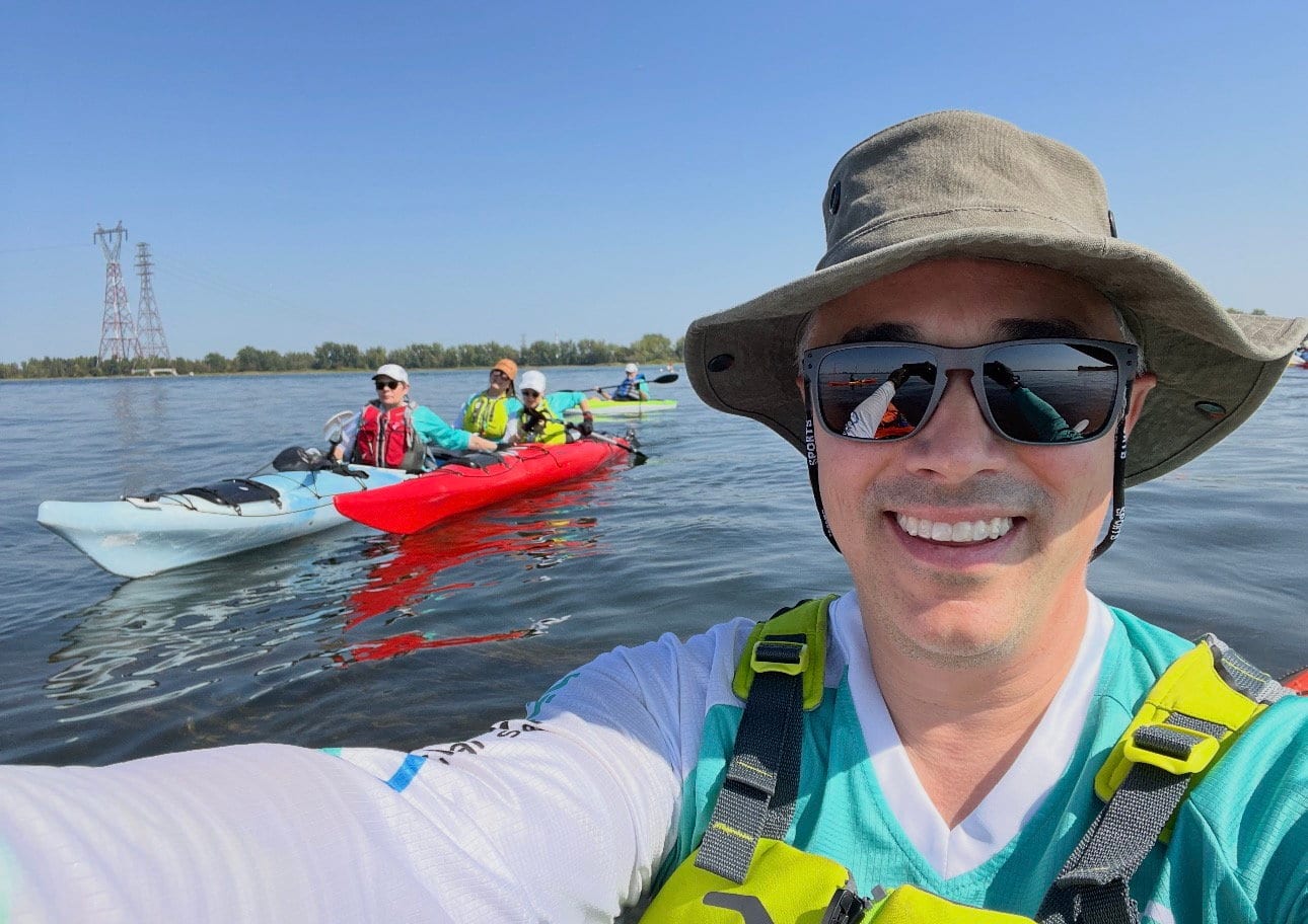 Joffrey Lepage a récemment suivi une formation de kayak afin de participer à l’événement.