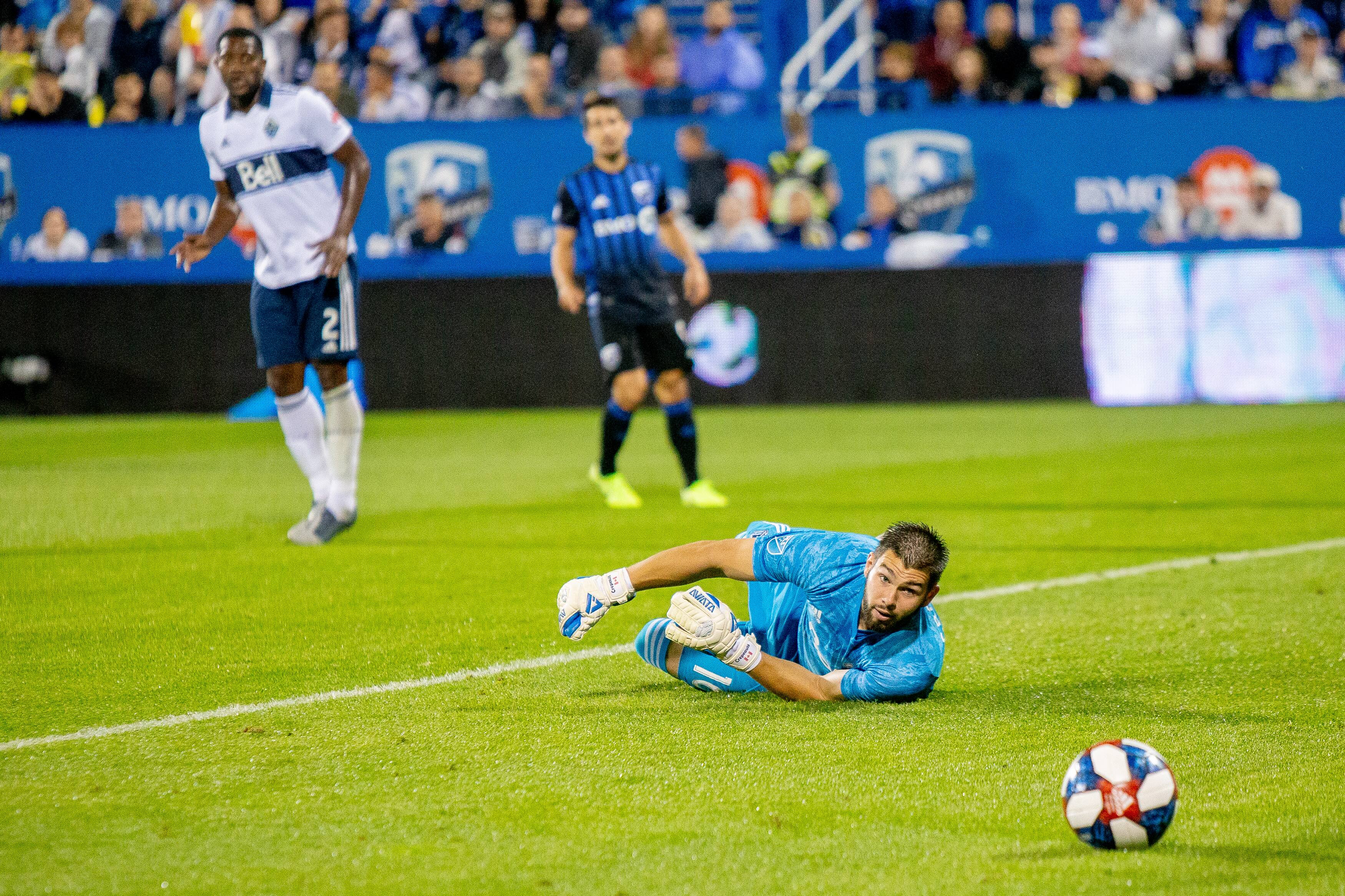 O jardim Maxime Crépeau no uniforme do Impact, em agosto de 2019.