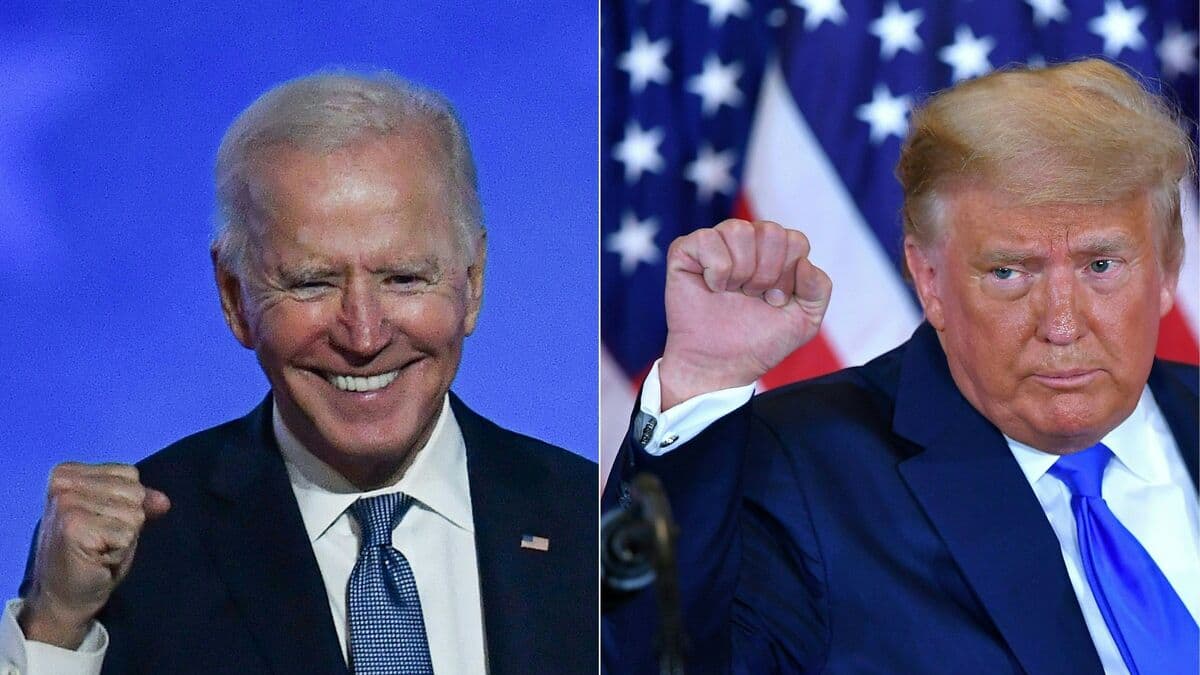 Biden is laughing and Trump is angry Biden is laughing and Trump is angry