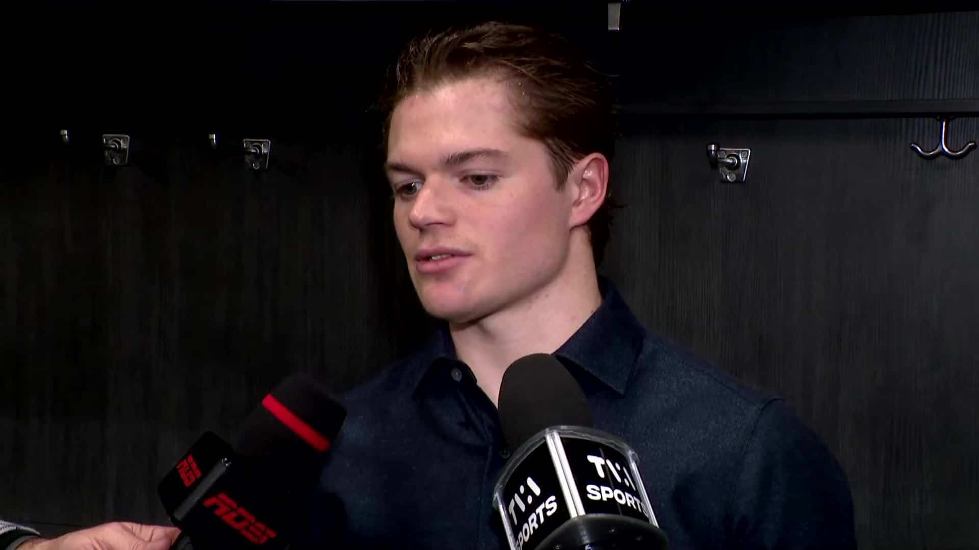 &laquo;C&rsquo;est une question absurde&raquo;: un dr&ocirc;le d&rsquo;&eacute;change entre Cole Caufield et un journaliste