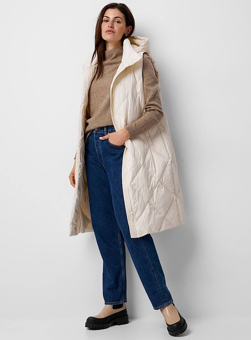 NP Veste de pluie légère à capuche pour femme - Noir - L