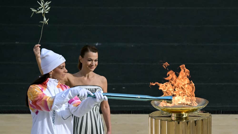 La flamme olympique est arrivée en Italie La flamme olympique est arrivée en Italie