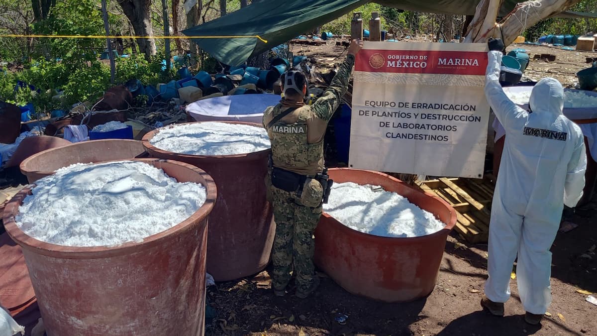 Laboratoires clandestins: près de 17 tonnes de méthamphétamine saisis dans le bastion du cartel Sinaloa au Mexique