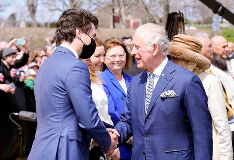 He was welcomed by Prime Minister Justin Trudeau.