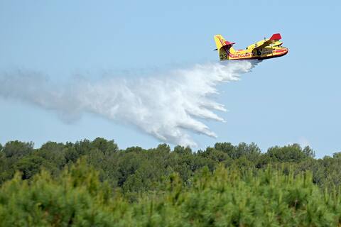 Canadian aircraft during a simulation exercise in Marseille, France, on Thursday.