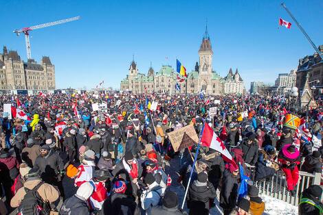 CANADÁ-VIRUS-SALUD-VACUNA-PROTESTA CANADÁ-VIRUS-SALUD-VACUNA-PROTESTA
