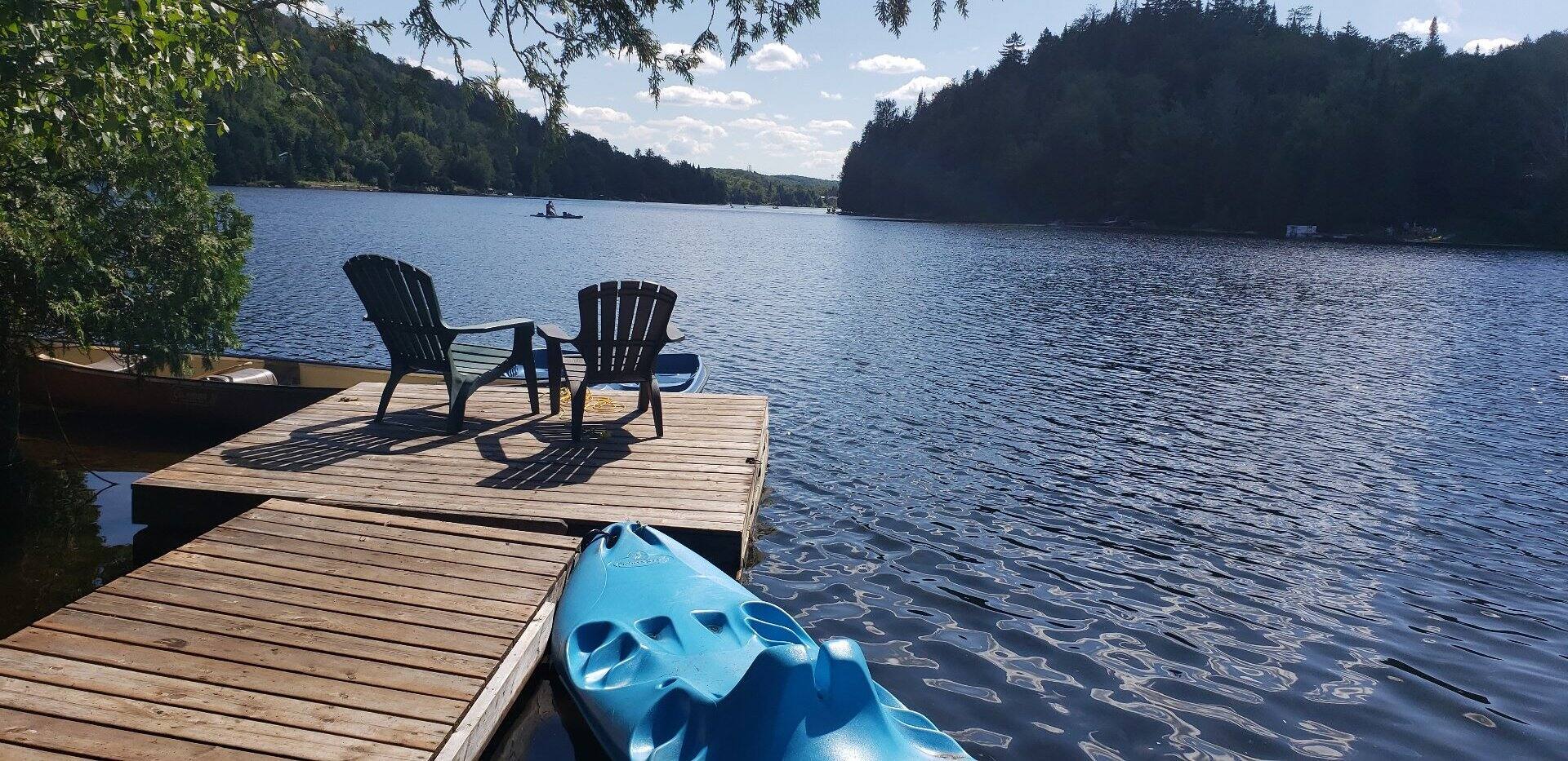 SaintAdolphed’Howard grande île privée avec un chalet et une
