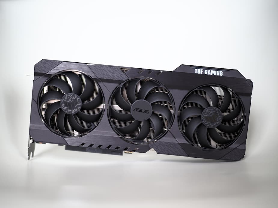 La carte graphique ASUS TUF Gaming RTX 3080 OC.