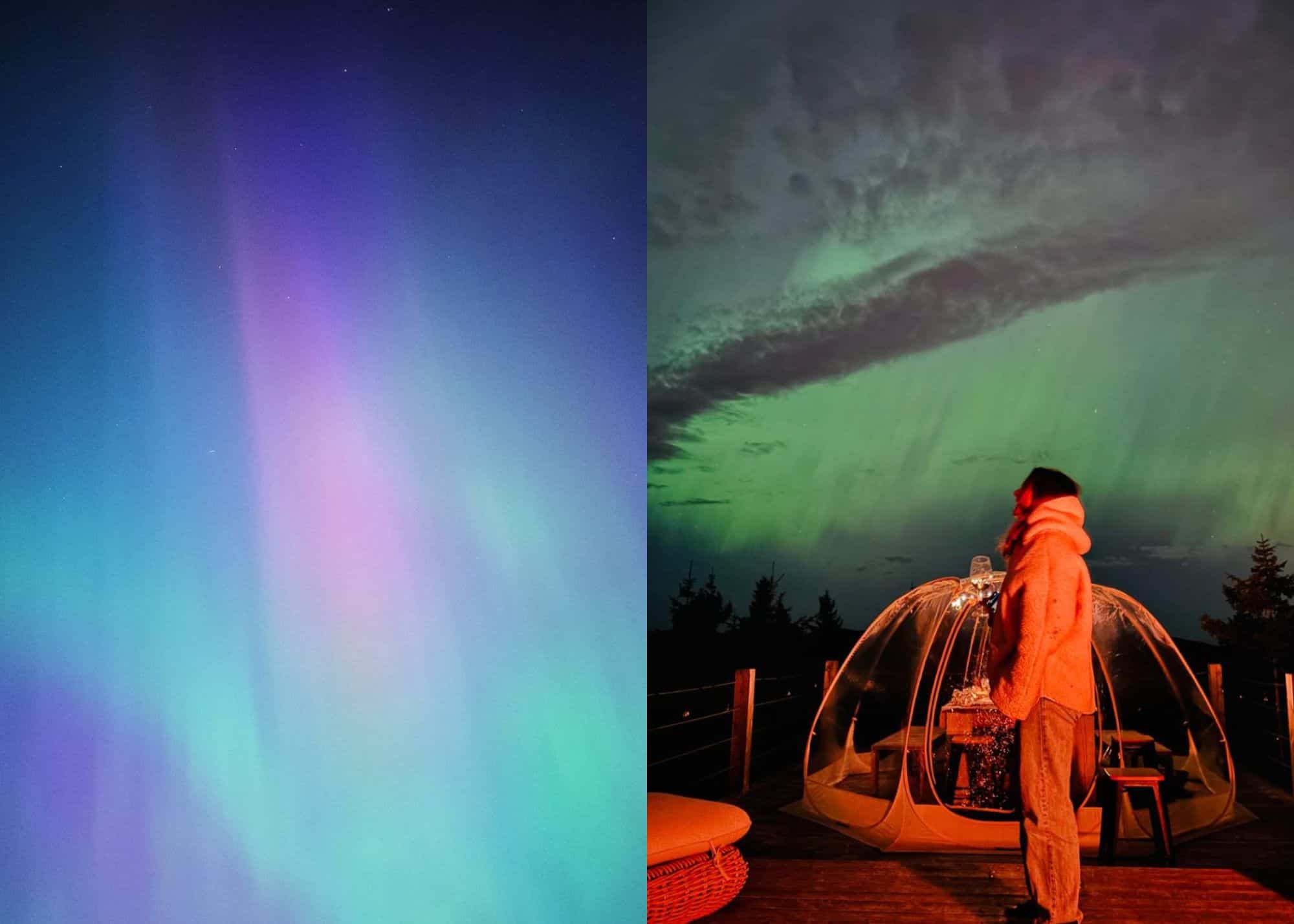 Les aurores boréales à travers vos yeux