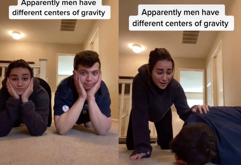 Un défi viral sur TikTok invite à garder son équilibre à quatre pattes les mains dans le dos, mais seulement les femmes sont capable de rester debout.