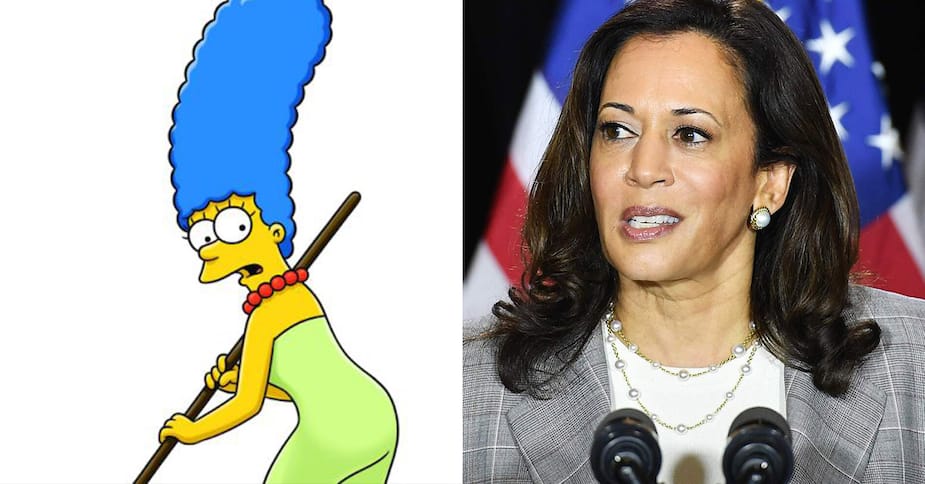 Image principale de l'article Comparée à Kamala Harris, Marge Simpson réagit