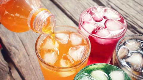 Grocery shopping bag with assorted products