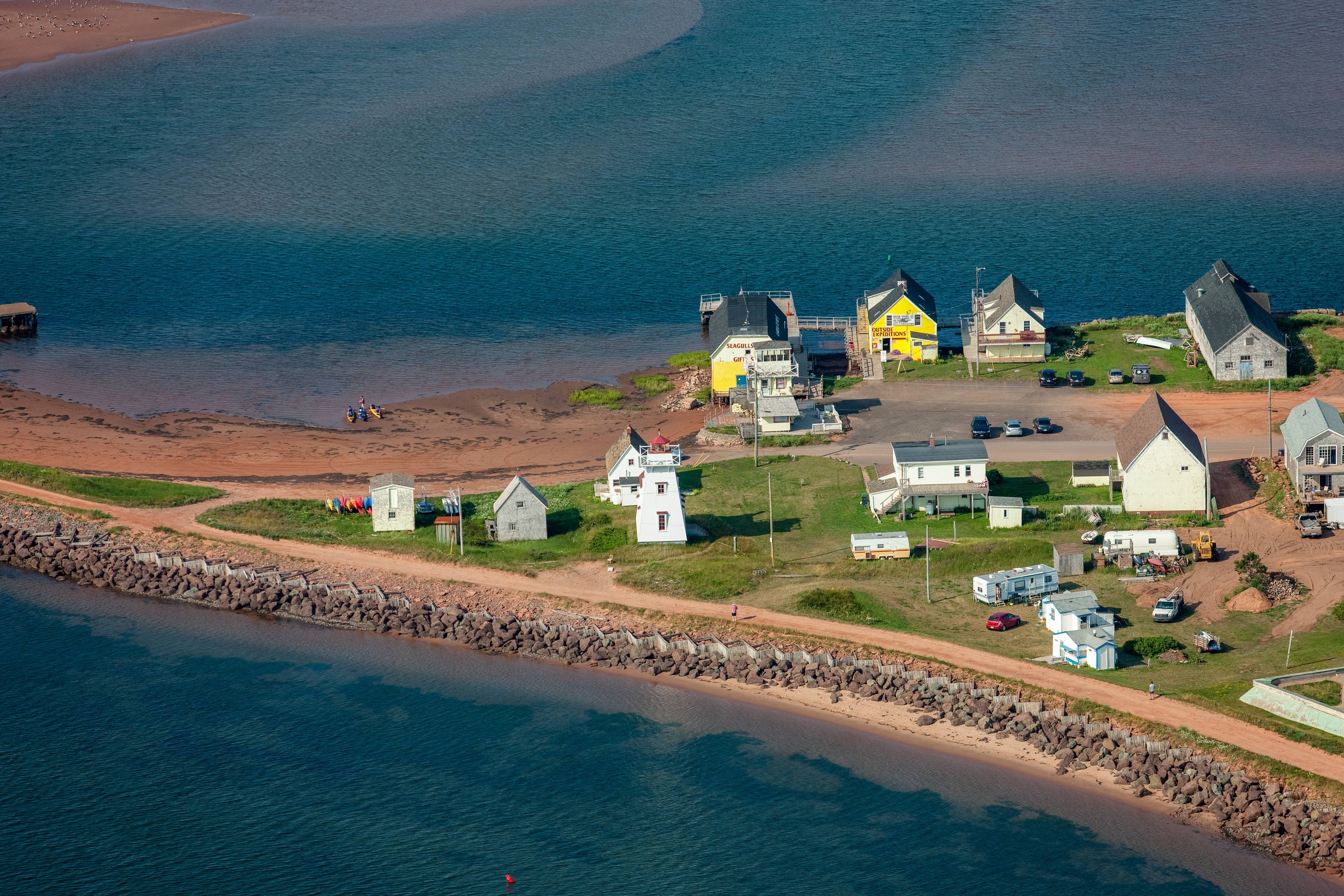 Le port de North Rustico et sa plage, parc national de l’Île-du-Prince-Édouard