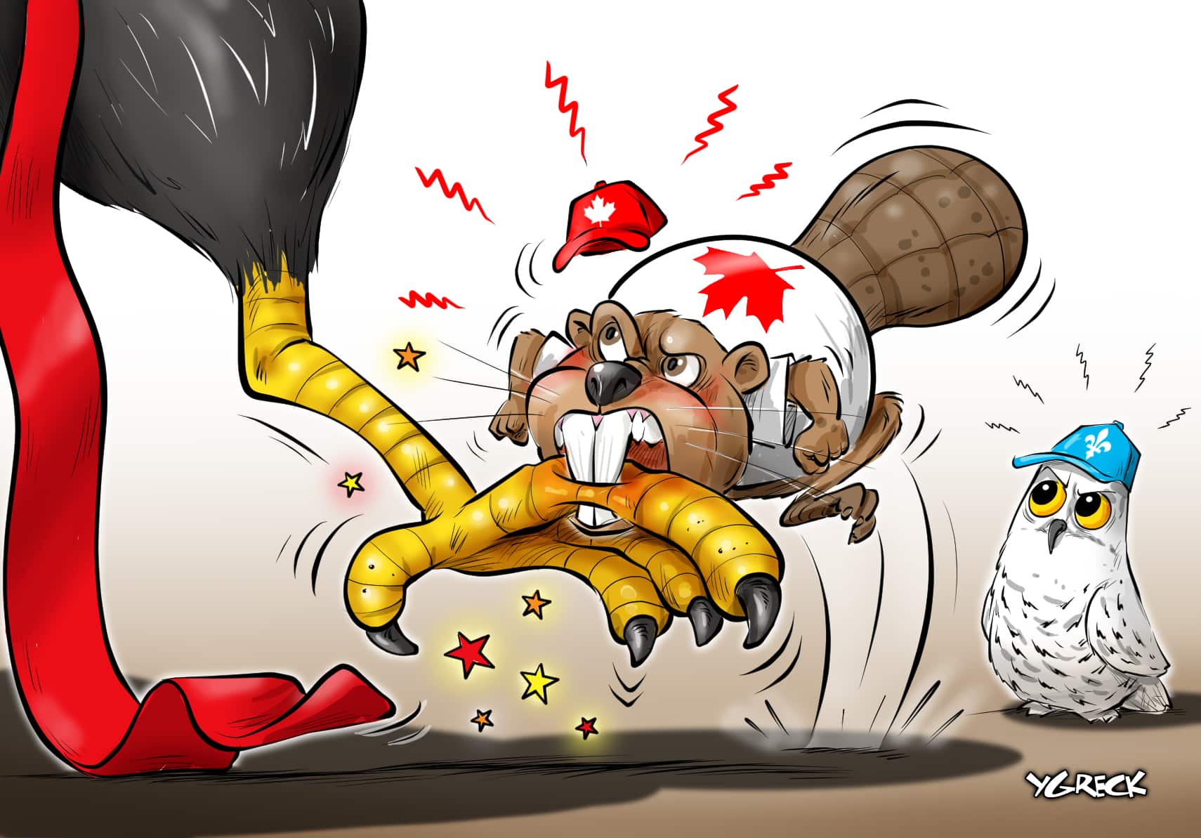 La caricature d'Ygreck