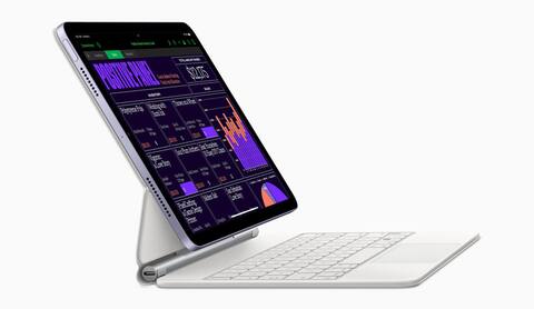 Tablette iPad Air avec un clavier Magic Keyboard