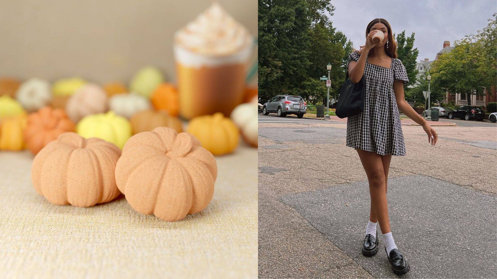 Une bombe à latte à la citrouille épicée