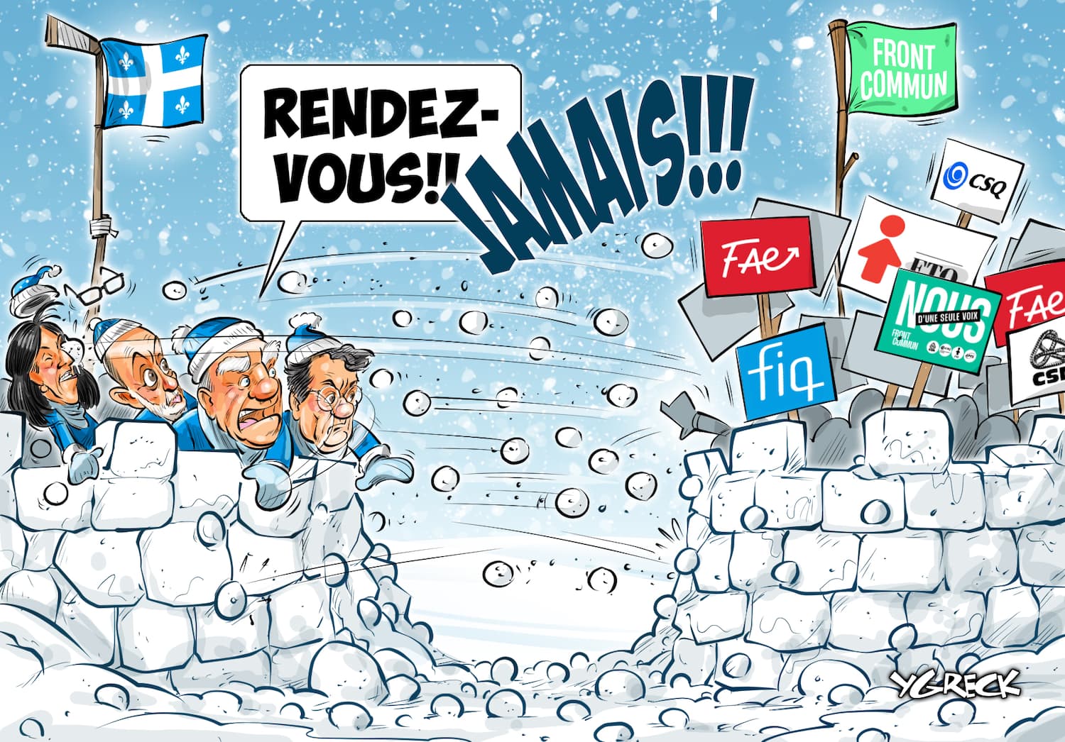 La caricature d'Ygreck: maintenant en vidéo! | JDQ