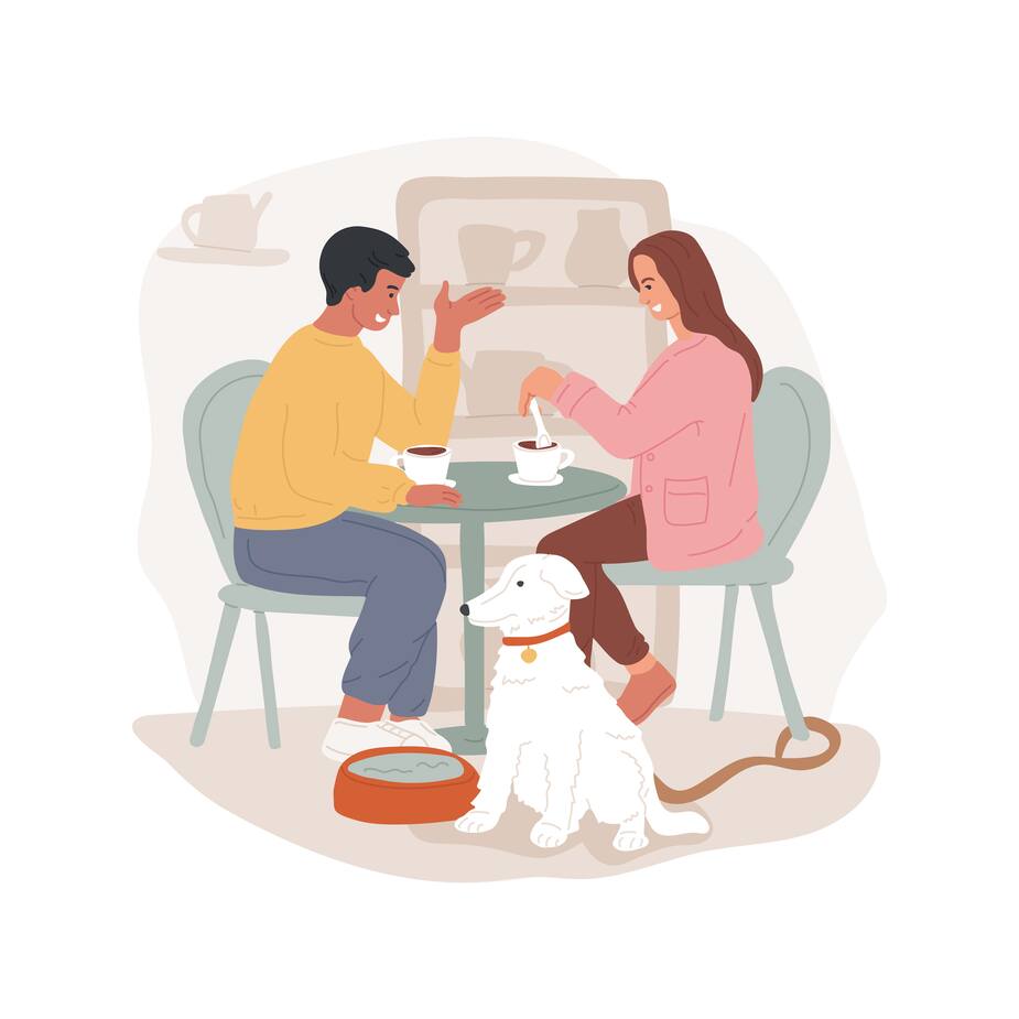 Image principale de l'article Au resto avec notre chien