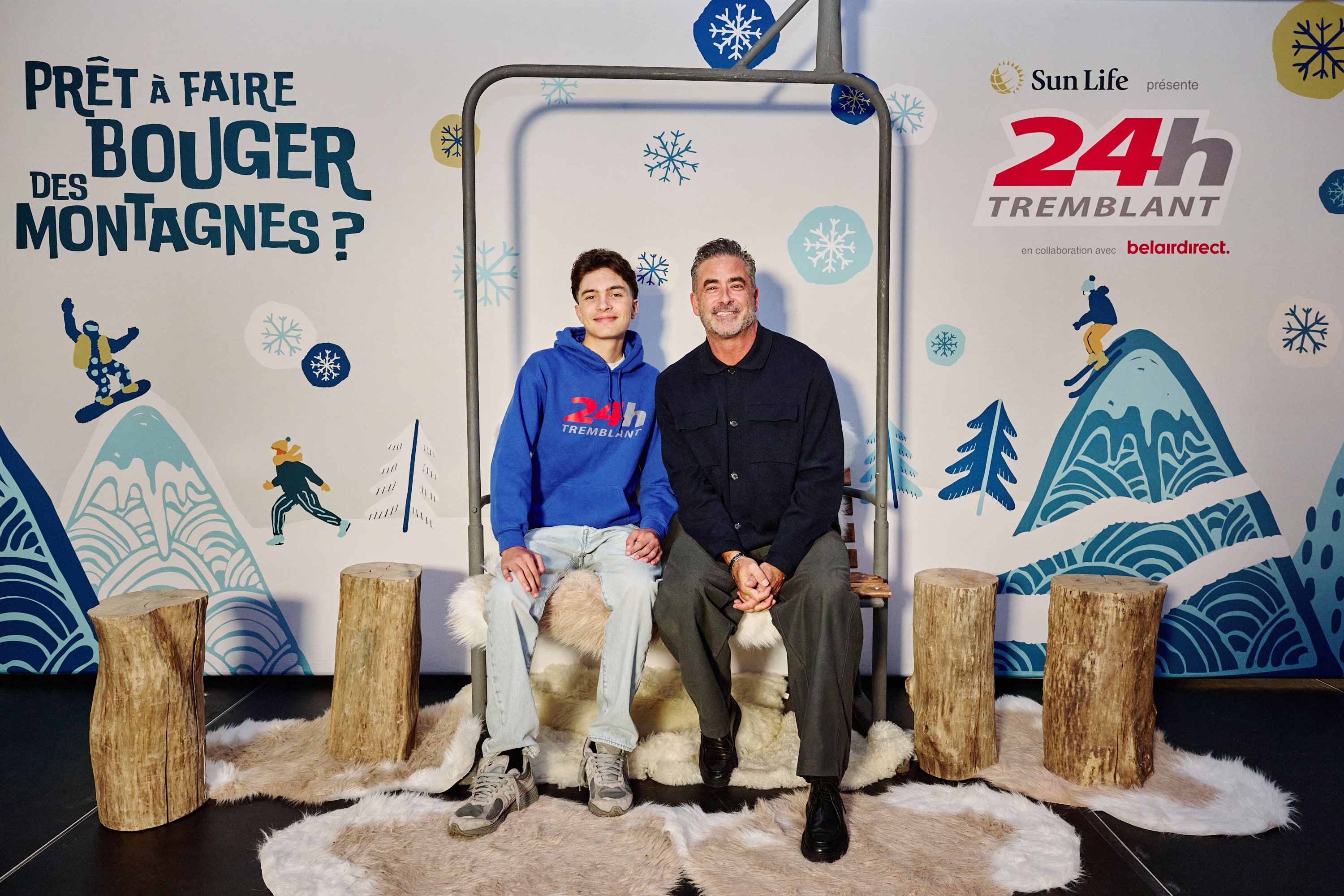 Pour le 24 h de Tremblant, Benoît est jumelé cette année à Hugo, un jeune homme de 17 ans porteur d’un défibrillateur-stimulateur cardiaque implanté depuis 2022.