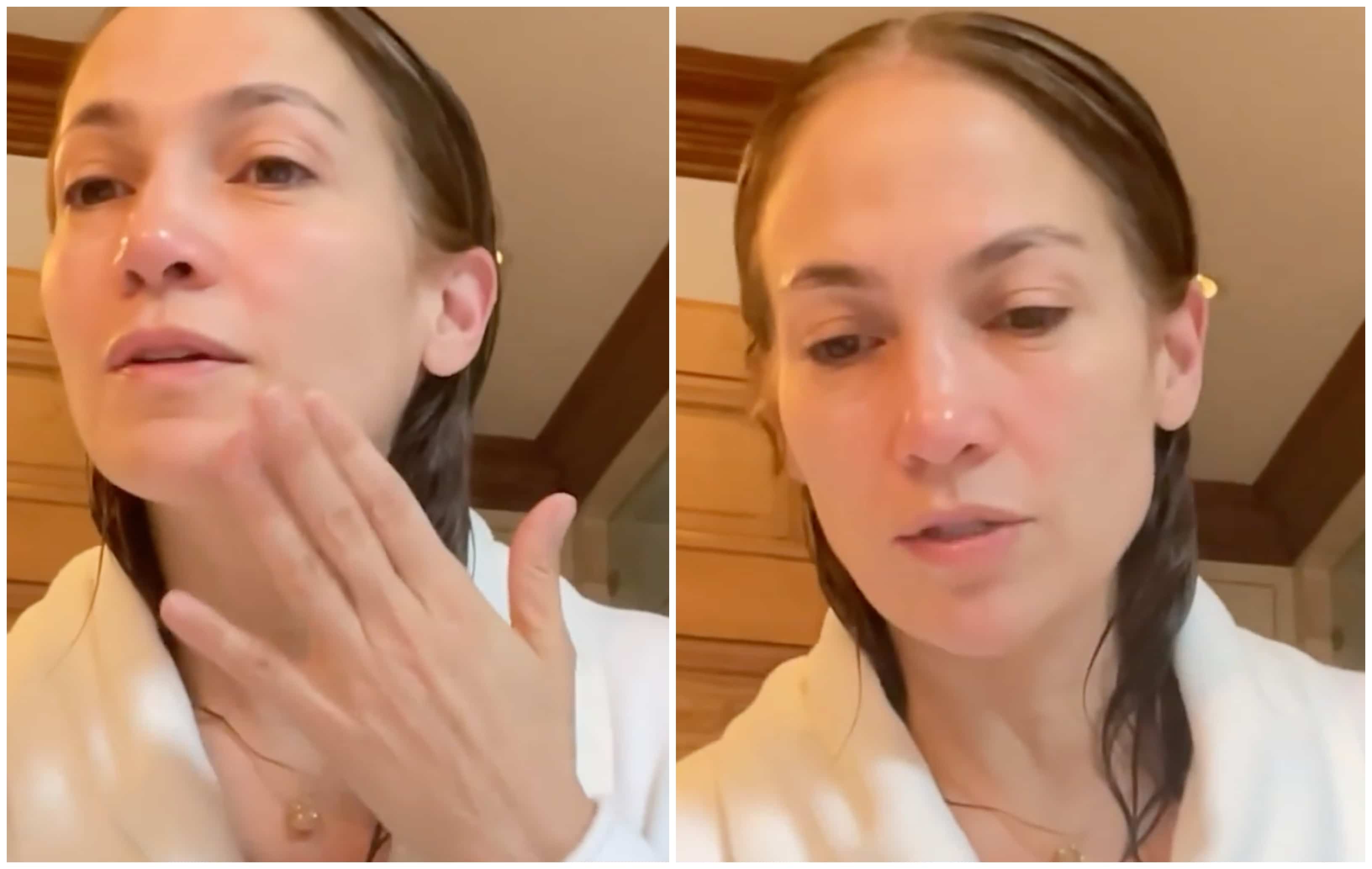 Jennifer Lopez est méconnaissable sans maquillage dans une vidéo Clin