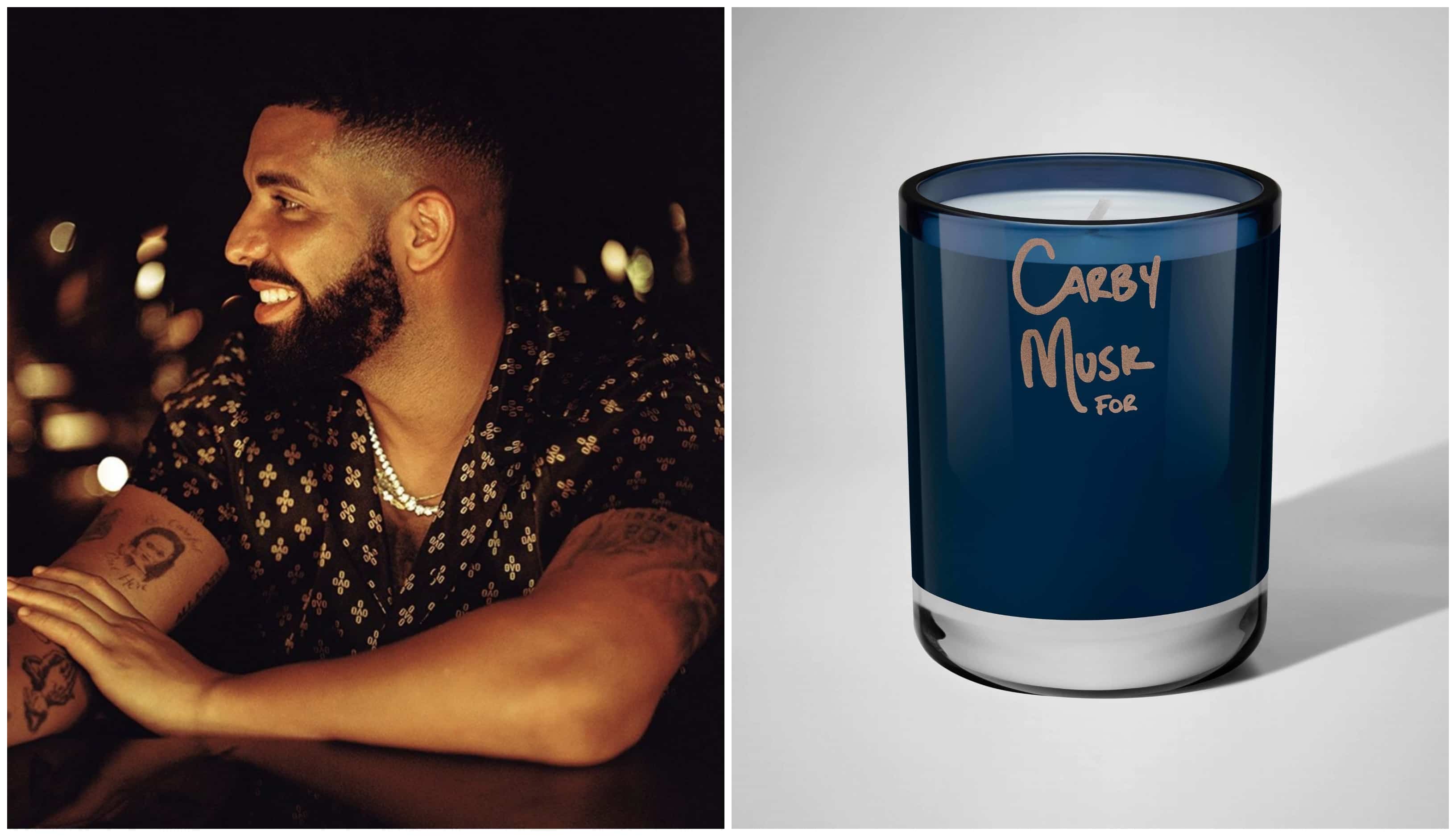 Une collection de bougies élaborée par Drake 