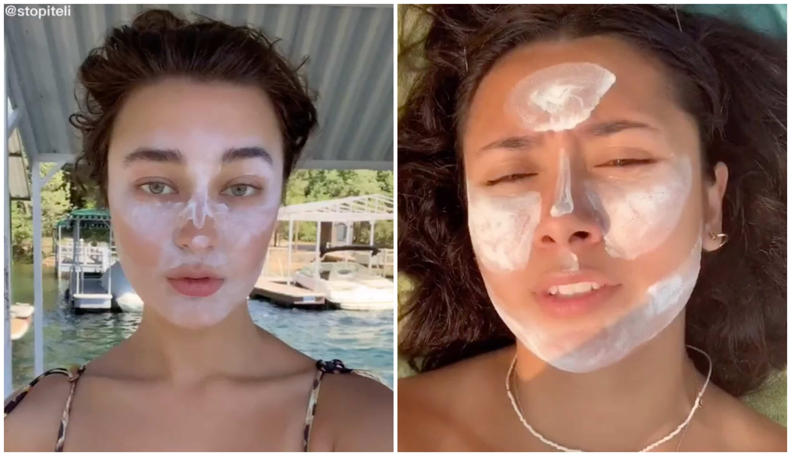 Sur les réseaux sociaux : le sunscreen contouring 