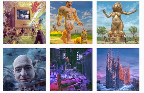 Este collage jpeg de 5000 imágenes se vendió por 69 millones de dólares