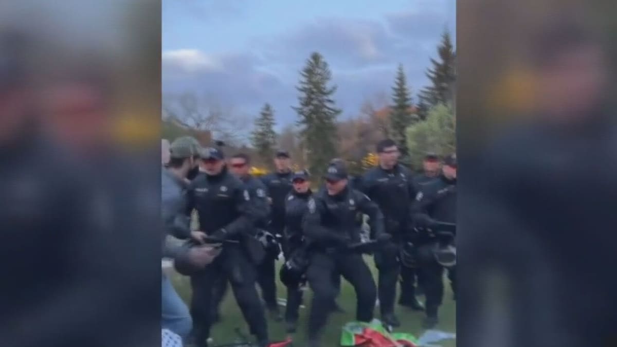 Un campement propalestinien démantelé après seulement deux jours à Edmonton