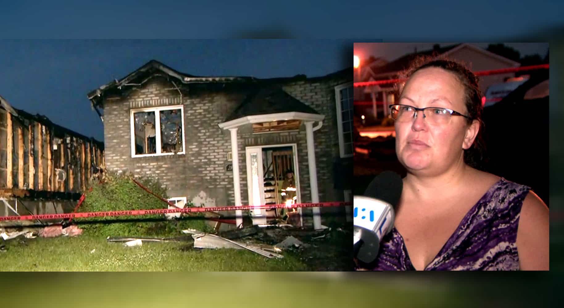 La foudre jette deux familles &agrave; la rue: &laquo;Il y a eu une grosse explosion et la maison a pris feu&raquo;