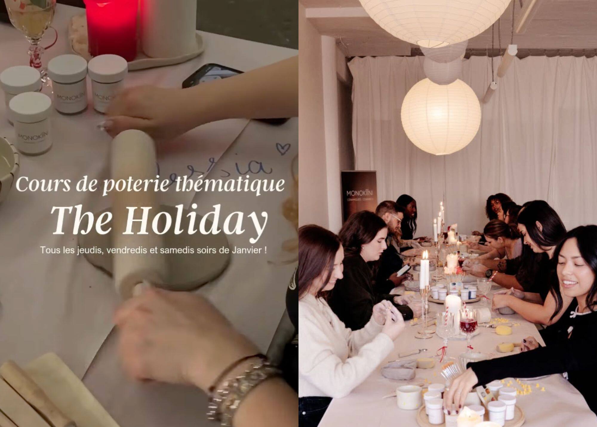 Une soirée poterie thématique The Holiday à MTL