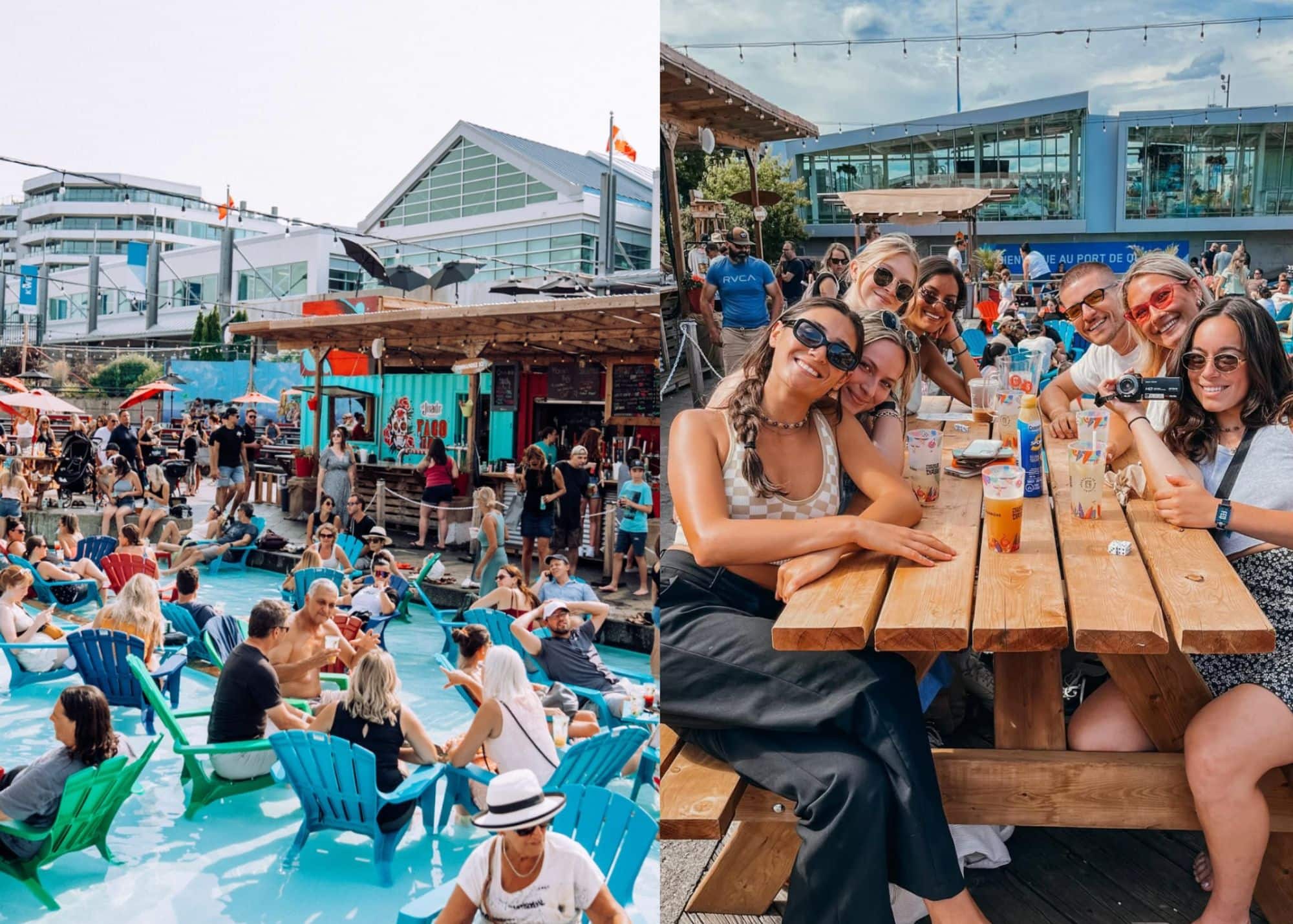 Boire un verre les pieds dans l'eau 