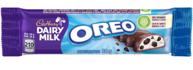 Une barre de chocolat Dairy Milk Oreo.
