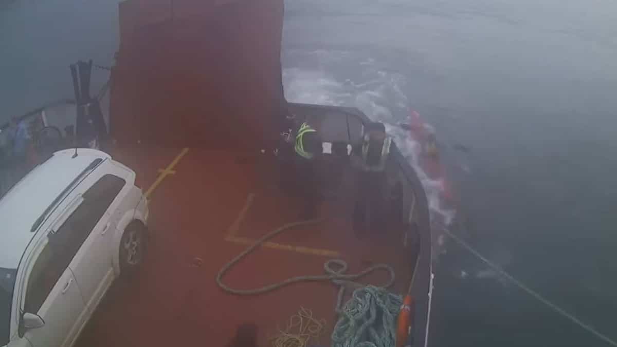 EN VIDÉO | Un kayakiste s’approche de l’hélice d’un bateau dans le fleuve Saint-Laurent