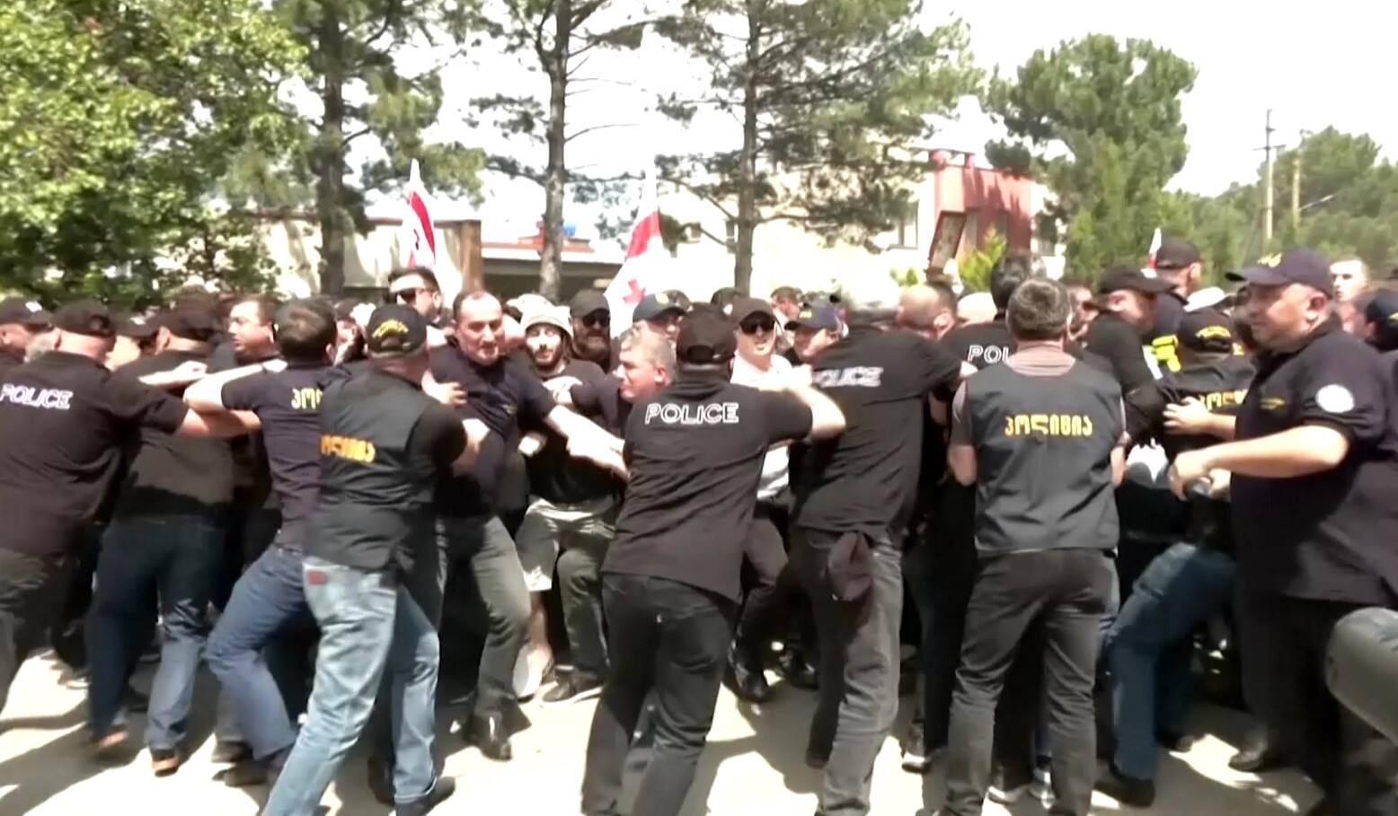 Georgia’s LGBTQ Pride festival canceled after far-right groups erupted in violence