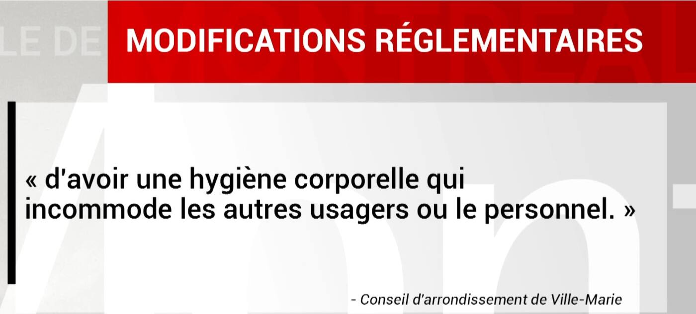 Si votre «hygiène corporelle incommode», dehors! | JDQ