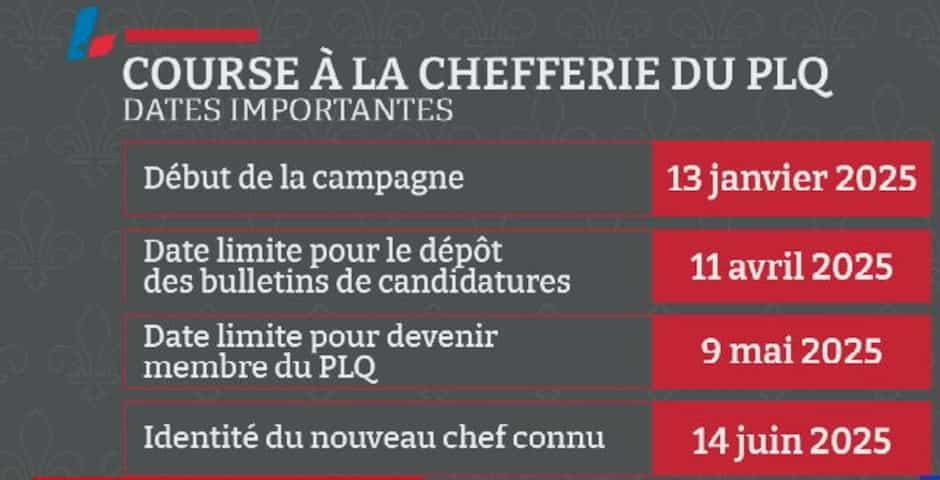 Plq Code Lancement officiel de la course à la direction du PLQ | TVA Nouvelles