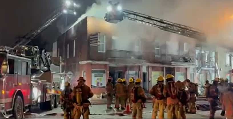 Sept familles montr&eacute;alaises &agrave; la rue &agrave; cause d&rsquo;un incendie dans un b&acirc;timent