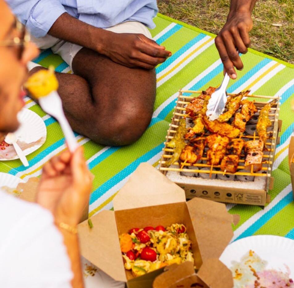 Des paniers de pique-nique avec BBQ dans ce resto