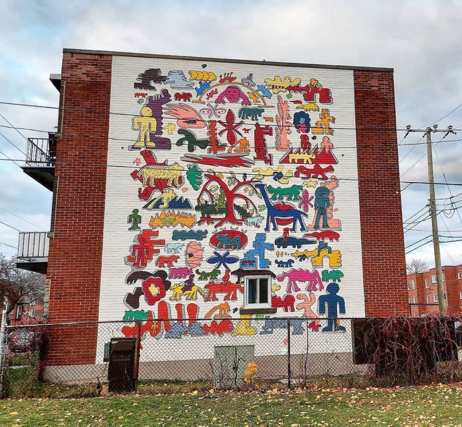Montréal a une toute nouvelle murale colorée