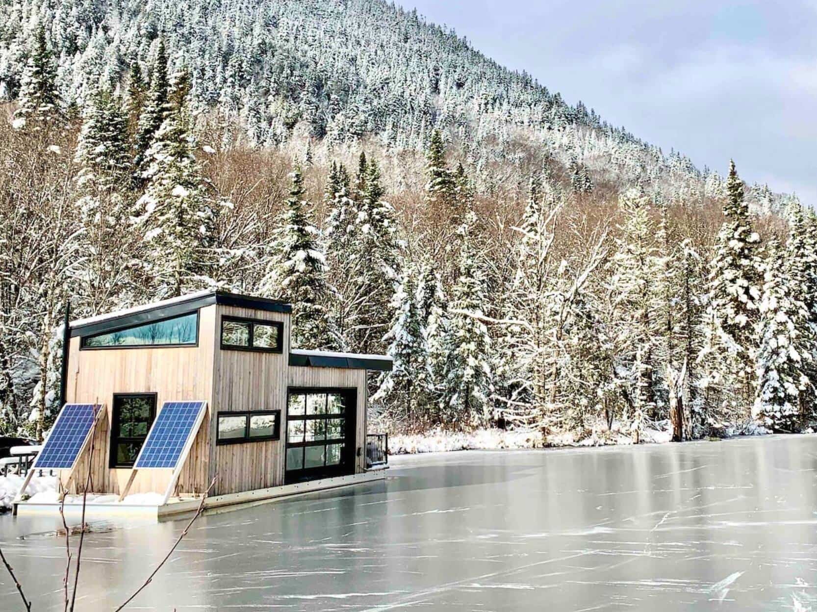 SainteBrigittedeLaval magnifique chalet flottant à louer JDM
