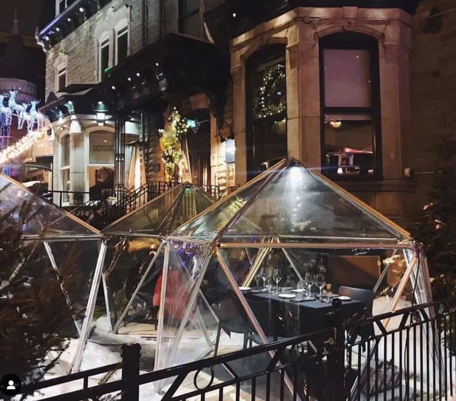 Les dômes chauffés de retour à ce resto de Québec 