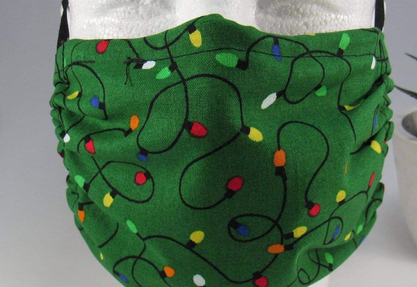 Masques de Noël en tissu réutilisables 17 choix à