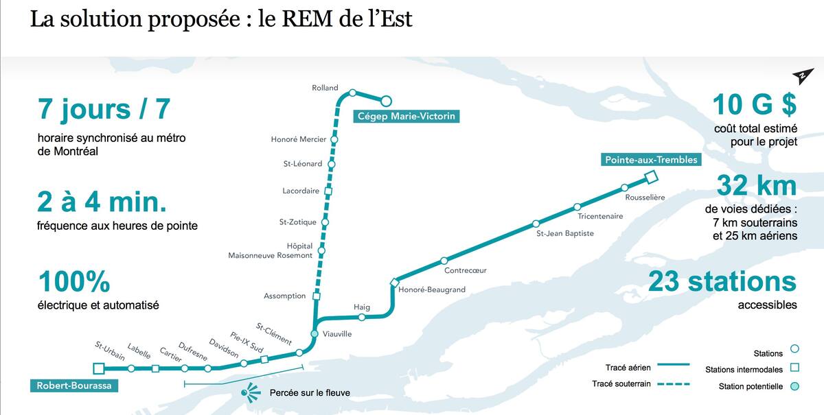 REM de l'Est: des quartiers enclavés seront reliés efficacement au ...