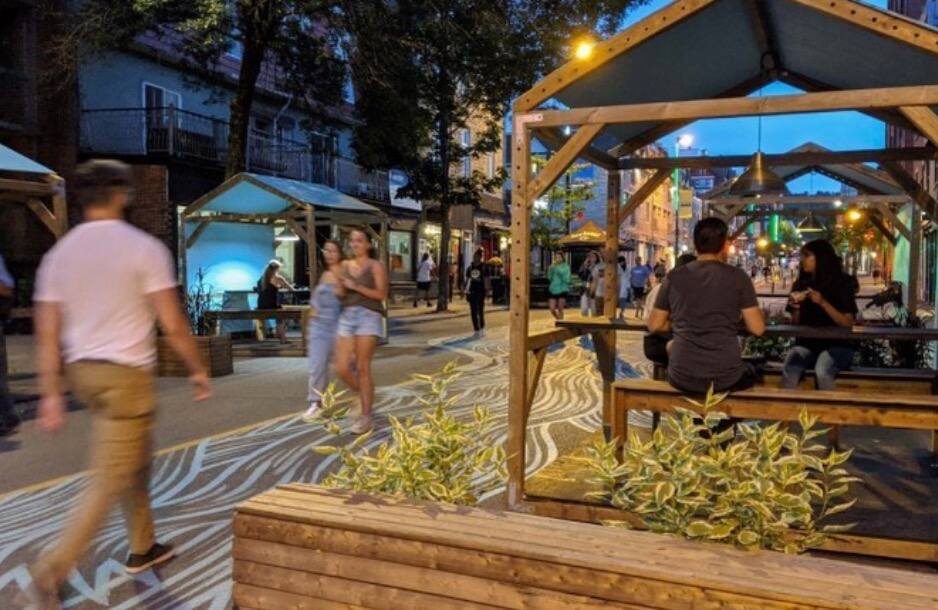 3 rues commerciales du Plateau seront piétonnes